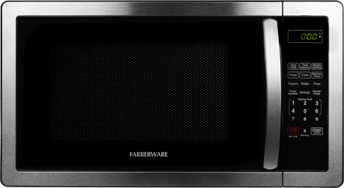  Farberware Countertop Microwave 1000 Watts, 1.1 cu ft -  Microwave Oven With LED Lighting and Child Lock - Perfect for Apartments  and Dorms - Easy Clean White, Platinum : Home & Kitchen